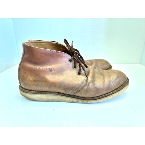 Red Wing 595 Chukka Boots – Brown Leather Soft Toe Men’s 9.5D (USA) - Picture 3 of 10